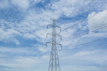 Fototapeta premium High voltage pole