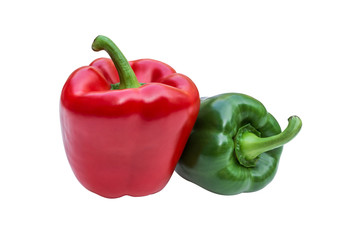 Sweet pepper isolated on white background. ( with clipping path)