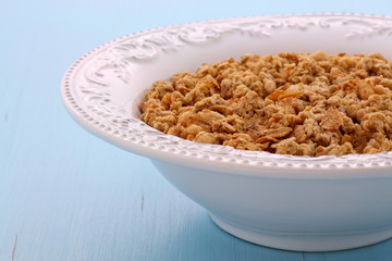 Delicious muesli breakfast