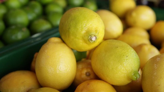 Fresh lemons - close up