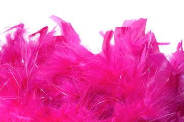 Vivid hot pink feather boa