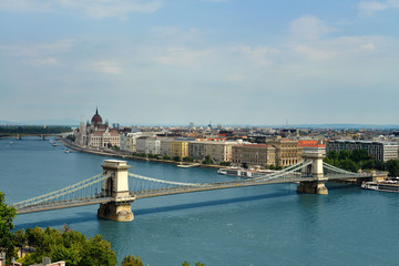 Fototapeta na wymiar Budapest panoramic view