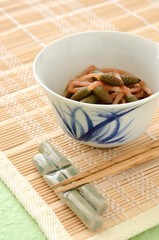 ツクシのお浸し　春の味覚
