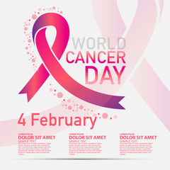 World cancer day vector