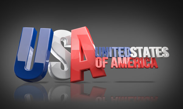 USA United States of America 3D Render