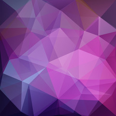 Polygonal vector background. Can be used in cover design, book design, website background. Vector illustration. Pink, purple colors.