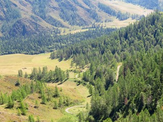 mountain valley in the Altai