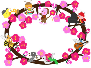 早春のタイトルフレーム