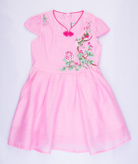 kids chinese dress for girls on background