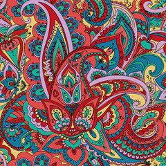 Paisley. Hand drawing.