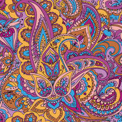 Paisley. Hand drawing.