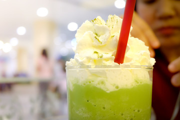 green tea ice