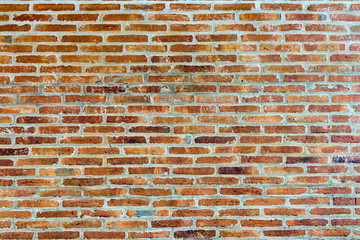 Orange brick wall pattern texture.