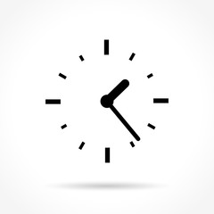 time icon on white background