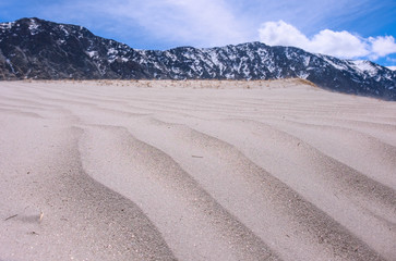 Sand dunes in the mountains