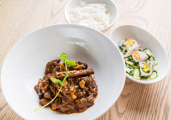 beef with rice