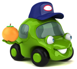 Fun car - 3D Illustration