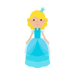 Fototapeta premium Princess girl in beautiful dress with crowns.