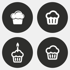 Cake icon set.