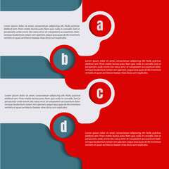 Vector infographic template background with four steps