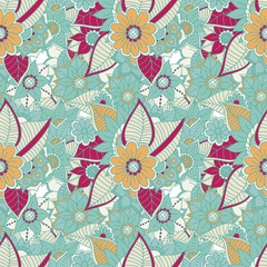 Zentangle abstract flowers. Doodle flower. Vector illustration