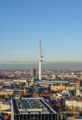 Fototapeta premium Hamburg St Pauli z góry