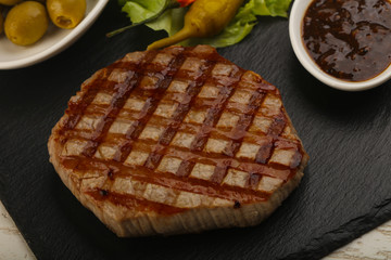 Grilled beef steak