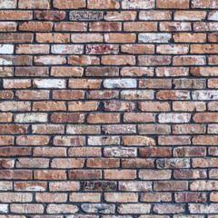 old red grunge brick wall