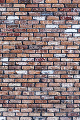 old red grunge brick wall