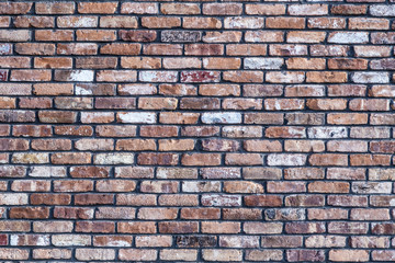 old red grunge brick wall