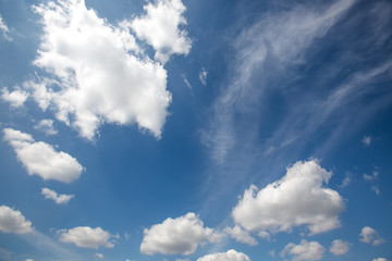blue sky with cloud bright beautiful art of nature