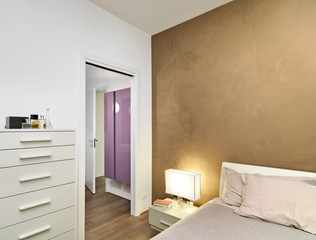 Fototapeta na wymiar interior view of a modern bedroom