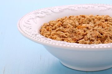 Delicious muesli breakfast