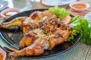 grilled chicken with sauce