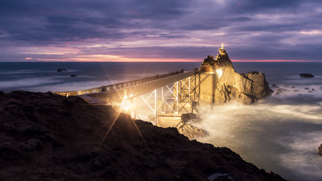 Le rocher de la vierge de Biarritz