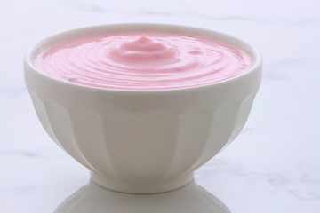 vintage strawberry yogurt