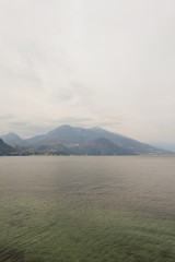 Italy, roof, nature Lake Como