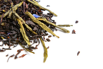 mix tea isolated on white