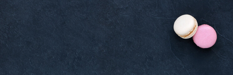 Macarons sur ardoise, carte , menu