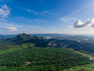 Fototapeta premium Blue Sky Aerial View