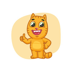 Cat Showing Thumbs Up
