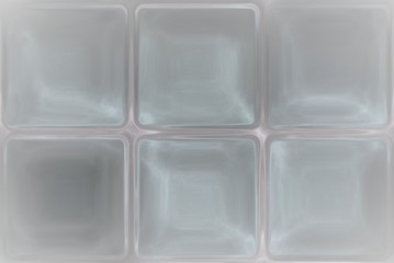 Clear transparent crystal glass cubes block cool image