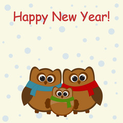 Vector card with Christmas theme.