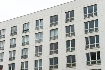 typical white facaded office building at berlin