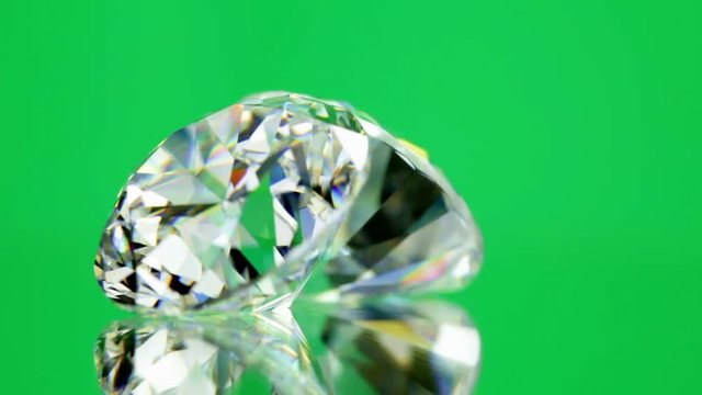 two diamonds on green background