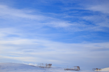Blue clouds sky background