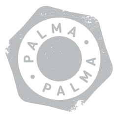 Obraz na płótnie Canvas Palma stamp rubber grunge