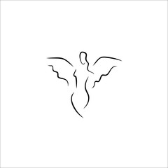 angel icon vector