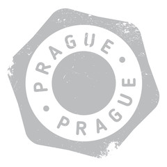 Fototapeta na wymiar Prague stamp rubber grunge