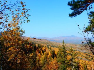 природа осень горы панорама